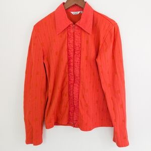 Vintage 70s Ravel Collared Zip Up Jacket Size Medium